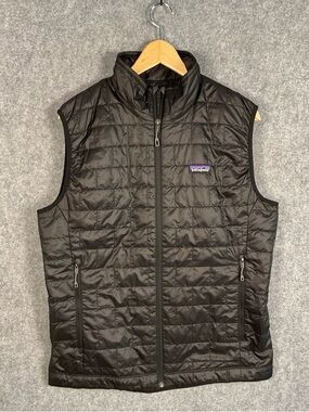 Patagonia Black Quilted Packable Vest